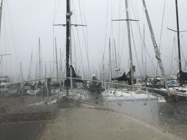 Storm in harbor
